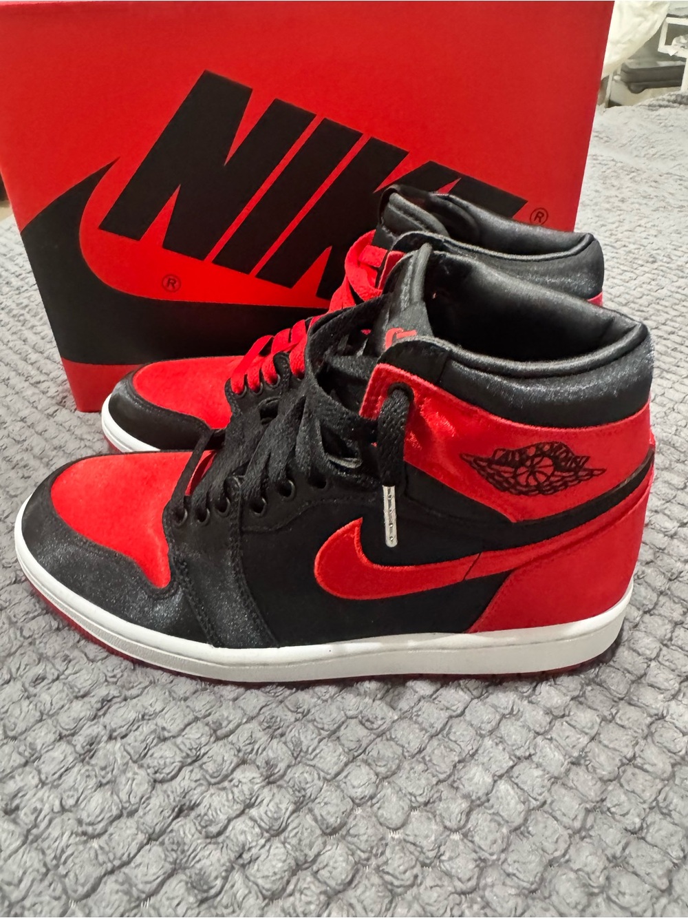 Nike Red & Black High-Top Sneakers